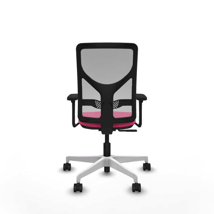 PIQUERAS Y CRESPO Silla de oficina Motilla con Mecanismo Sincro, Rosa y Gris
