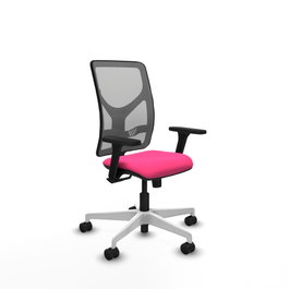 PIQUERAS Y CRESPO Silla de oficina Motilla con Mecanismo Sincro, Rosa y Gris