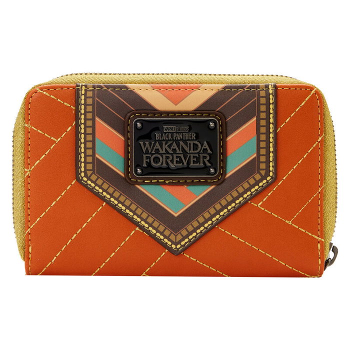 Loungefly Cartera Okoye Wakanda Forever Black Panther Marvel Billetera Cremallera Cuero Vegano 15x10cm