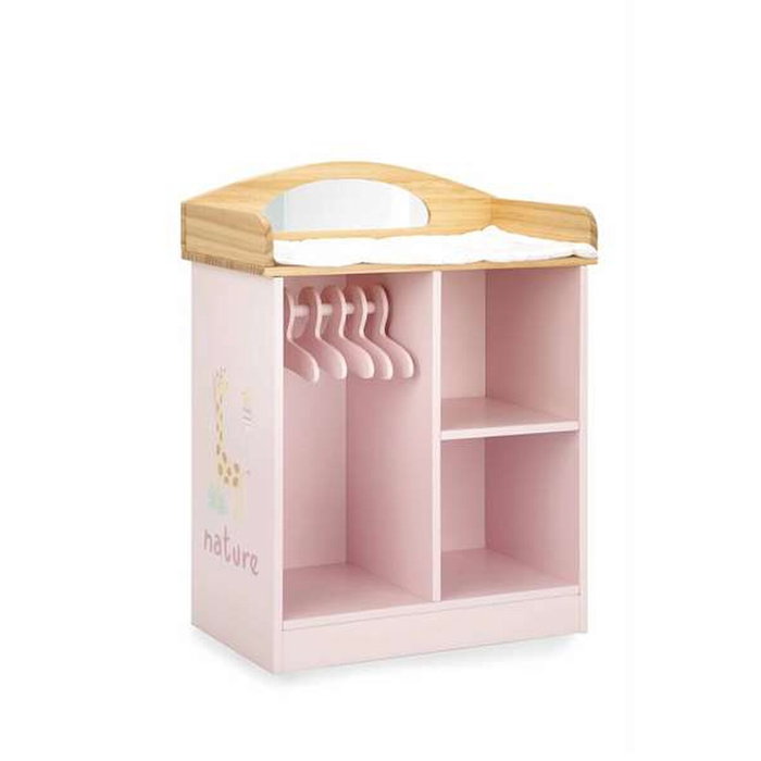 Muñecas Arias Perchero y Cambiador Nature para Bebé, Madera 37x20x48 cm Muñecas Arias Perchero y Cambiador Nature para Bebé, Madera 37x20x48 cm