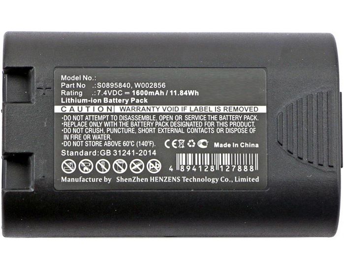 CoreParts Batería Li-ion 11.84Wh 7.4V 1600mAh Negra 1759398 S0895840 W002856 para M&DYMO Printer LabelManager 360D 420P LM360D LM420P R5200 Rhino 4200 420P 5200 LM 360D PL-200-BAT