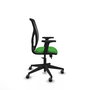 PIQUERAS Y CRESPO Silla de oficina Motilla con mecanismo Sincro/Traslack Verde y Negro