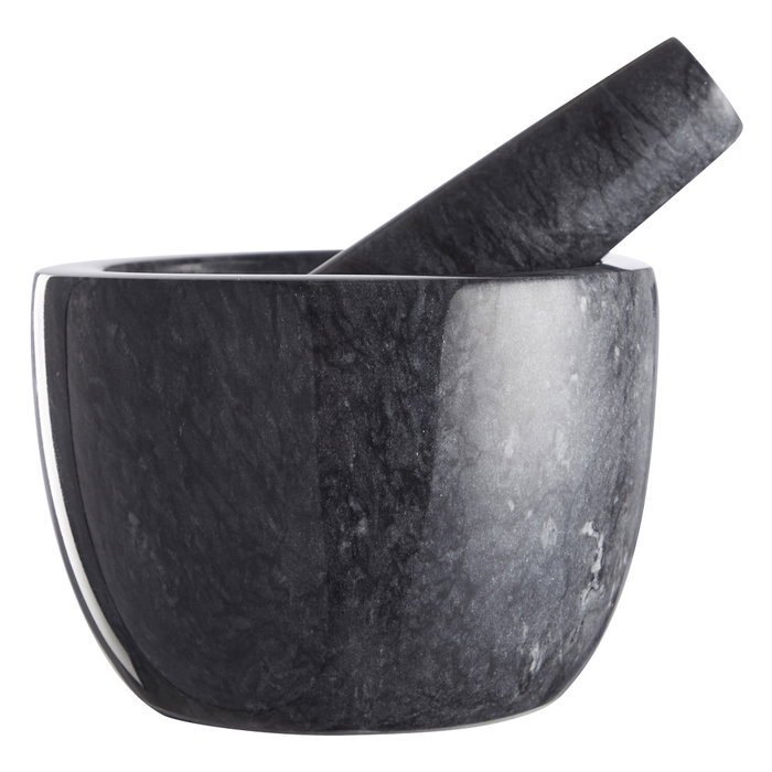 Day Mortero de Mármol con Mano, Diámetro 12 cm, Altura 9 cm