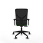 PIQUERAS Y CRESPO Silla de oficina Motilla con mecanismo Sincro/Traslack Verde y Negro