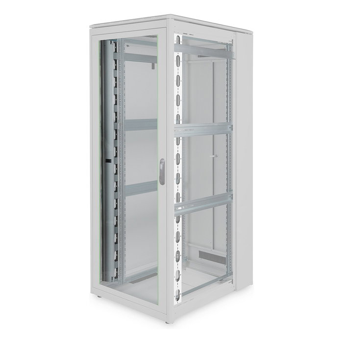 Digitus Kabelführungskanäle para Rack 42U 19" para Conducción de Cables en Armarios de Red y Servidores, Color Gris