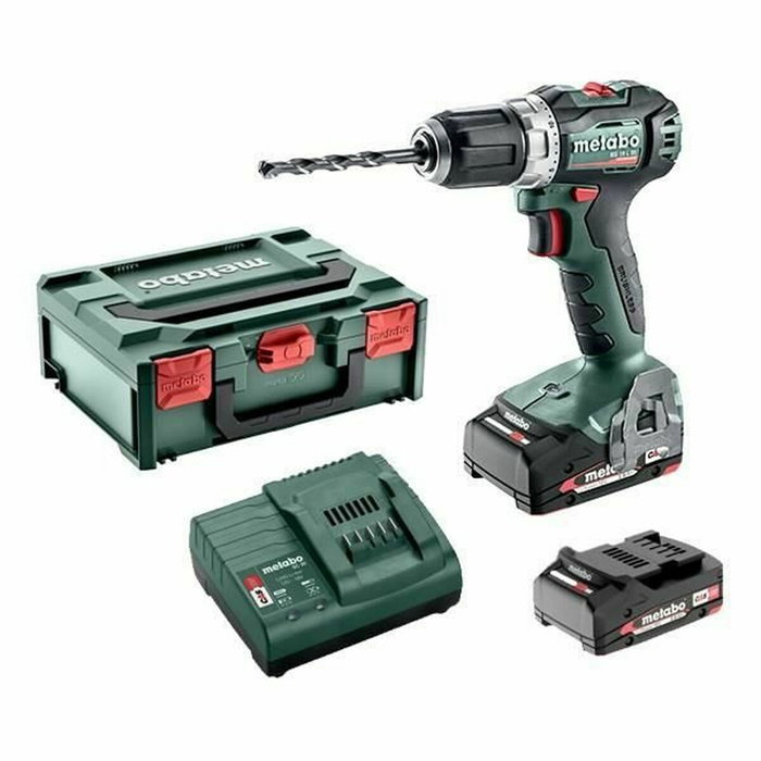 Metabo BS 18 L BL Taladro atornillador inalámbrico 18V 55Nm con 2 baterías de 2Ah Metabo BS 18 L BL Taladro atornillador inalámbrico 18V 55Nm con 2 baterías de 2Ah