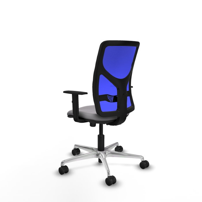 PIQUERAS Y CRESPO Silla de oficina Motilla Gris y Azul con Mecanismo Sincro PIQUERAS Y CRESPO Silla de oficina Motilla Gris y Azul con Mecanismo Sincro