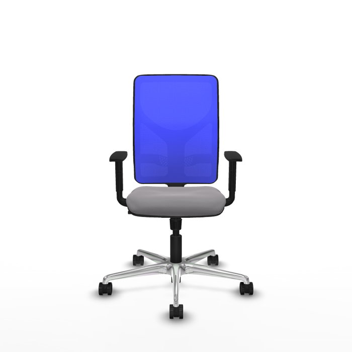 PIQUERAS Y CRESPO Silla de oficina Motilla Gris y Azul con Mecanismo Sincro PIQUERAS Y CRESPO Silla de oficina Motilla Gris y Azul con Mecanismo Sincro