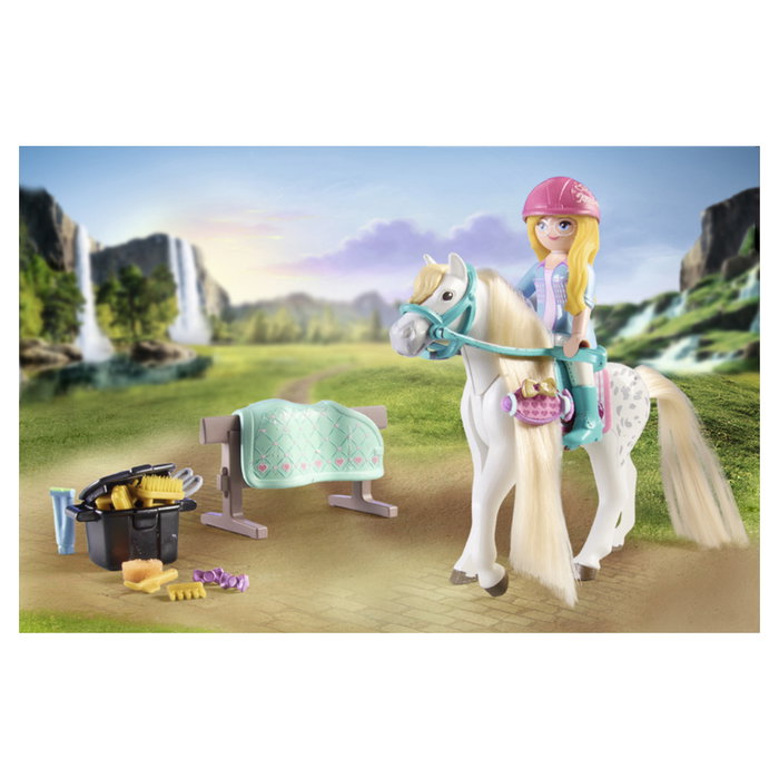 Playmobil 71354 Set de Juego Caballos de la Cascada con Isabella y León y Lavadero - 13 Piezas - Juguete de Aventura para Niños de 5 a 12 Años