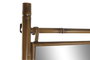 DKD Home Decor Toallero Balines Mostaza Metal y Espejo Escalera 55 x 3 x 190 cm
