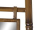 DKD Home Decor Toallero Balines Mostaza Metal y Espejo Escalera 55 x 3 x 190 cm