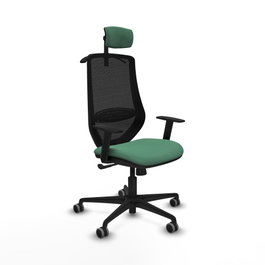 PIQUERAS Y CRESPO Silla de oficina Mardos con mecanismo Sincro Verde esmeralda