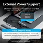 Vention Hub USB Tipo-C 3.0 TGZHB 3xUSB 1xUSB-C PD Gris