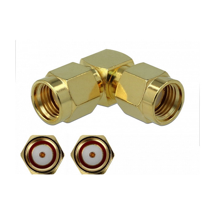 DeLOCK 89962 Adaptador RP-SMA a RP-SMA 90° 3 GHz Oro DeLOCK 89962 Adaptador RP-SMA a RP-SMA 90° 3 GHz Oro