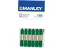 Manley Lápices de cera unicolor verde esmeralda n.24 caja de 12 unidades