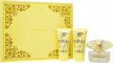 Versace Yellow Diamond Set de Regalo 50ml EDT + 50ml Gel de Ducha + 50ml Loción Corporal