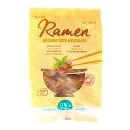 TERRASANA Fideos Ramen de Arroz Integral Sin Gluten 280g - Vegano Bio