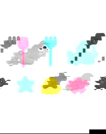 Marbueno Conjunto Cubo con Accesorios 6 Piezas Color Surtido 19x16 cm Playa MARBUENO SUMMER 10554