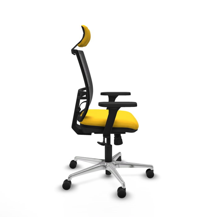 PIQUERAS Y CRESPO Silla de oficina Yunquera con mecanismo Sincro, Amarillo y Negro PIQUERAS Y CRESPO Silla de oficina Yunquera con mecanismo Sincro, Amarillo y Negro