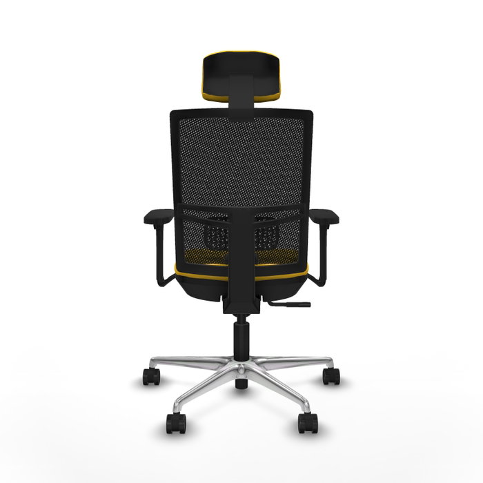 PIQUERAS Y CRESPO Silla de oficina Yunquera con mecanismo Sincro, Amarillo y Negro PIQUERAS Y CRESPO Silla de oficina Yunquera con mecanismo Sincro, Amarillo y Negro