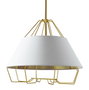 DKD Home Decor Lámpara de Techo Metal Dorado