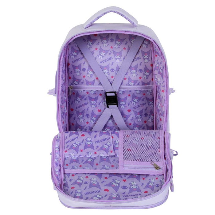 Karactermania Mochila Mercury 2.0 Varsity Hello Kitty Kuromi Malva