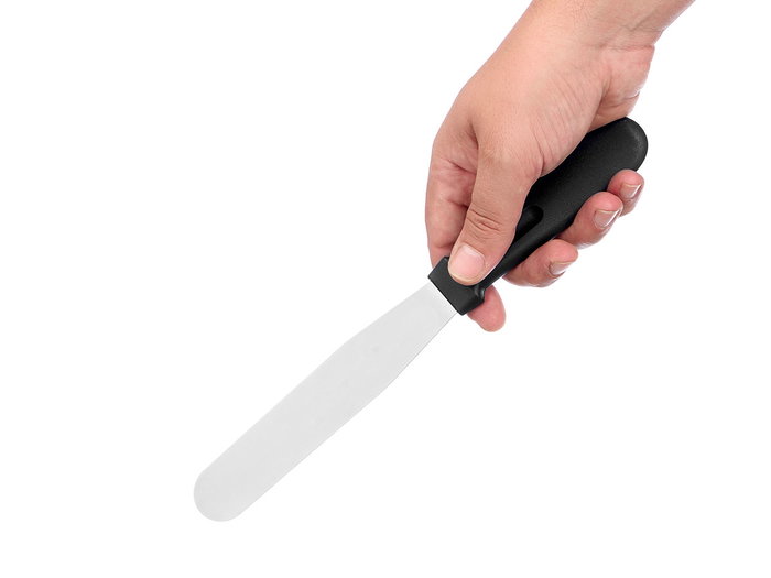 Kinvara Pala Corta Tarta 26.5 cm x 3 cm x 1.5 cm Acero Inoxidable Plastico PP (Set de 24)