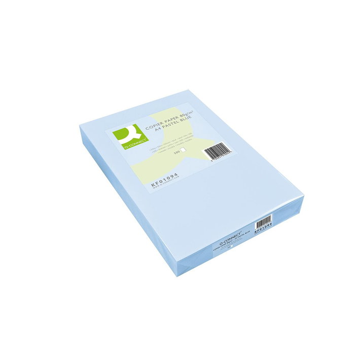 Q-connect Papel de Color Celeste DIN A4 80g