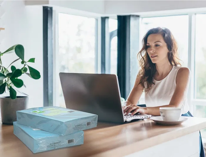 Q-connect Papel Color DIN A4 80gr Celeste Paquete 500 Hojas Q-connect Papel Color DIN A4 80gr Celeste Paquete 500 Hojas