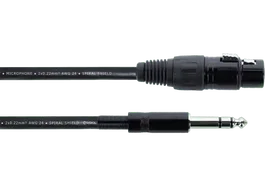 Cordial Cable de Audio XLR Hembra a Jack Estéreo - 1.5 Metros