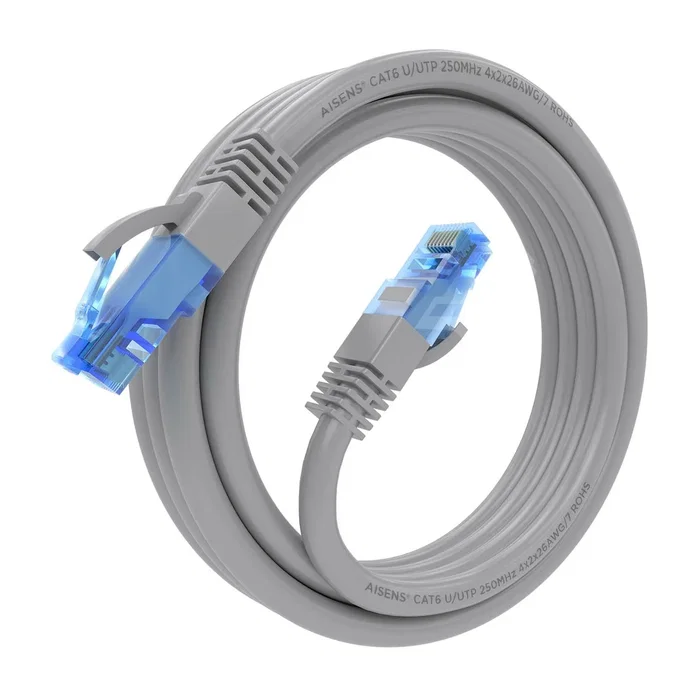 Aisens Cable de Red RJ45 Cat.6 UTP AWG26 CCA 3m Gris