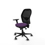 PIQUERAS Y CRESPO Silla de oficina Jorquera con mecanismo Sincro, morado y negro