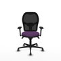 PIQUERAS Y CRESPO Silla de oficina Jorquera con mecanismo Sincro, morado y negro