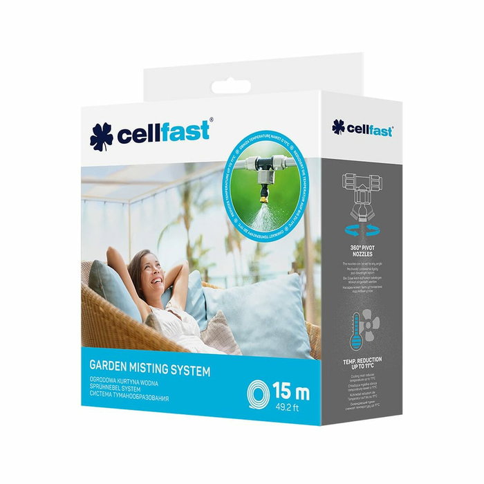 Cellfast Sistema de nebulización/climatización para exterior de 15 m