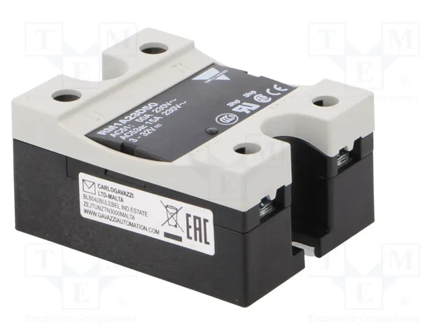 CARLO GAVAZZI RM1A23D50 Relé de semiconductor monofásico 50A 24÷265VAC
