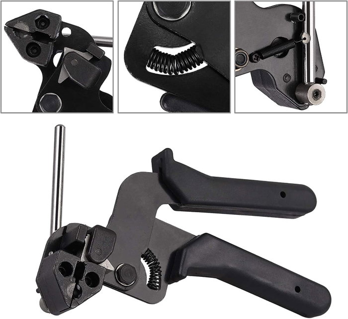 AVL Pistola Tensora de Bridas de Acero Inox 4.5 a 12 mm con Cortador