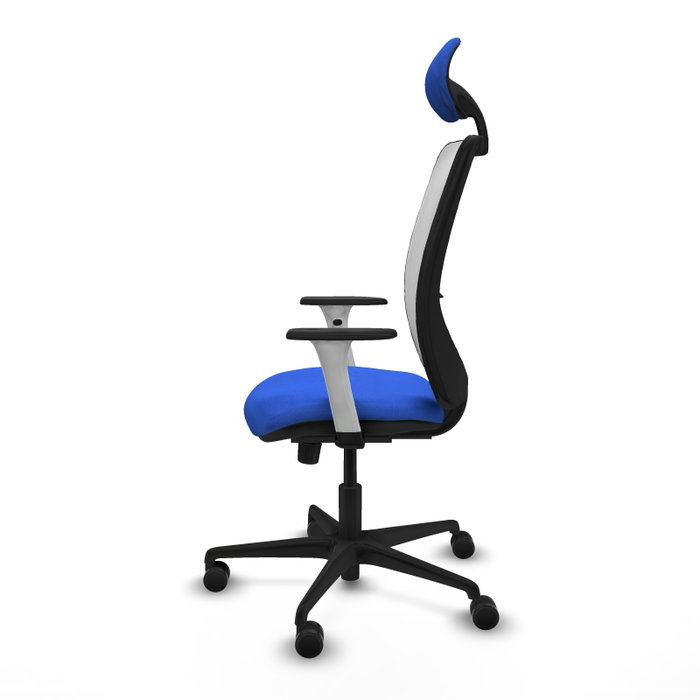 PIQUERAS Y CRESPO Silla de oficina Zulema con mecanismo Sincro, Azul y Blanco PIQUERAS Y CRESPO Silla de oficina Zulema con mecanismo Sincro, Azul y Blanco