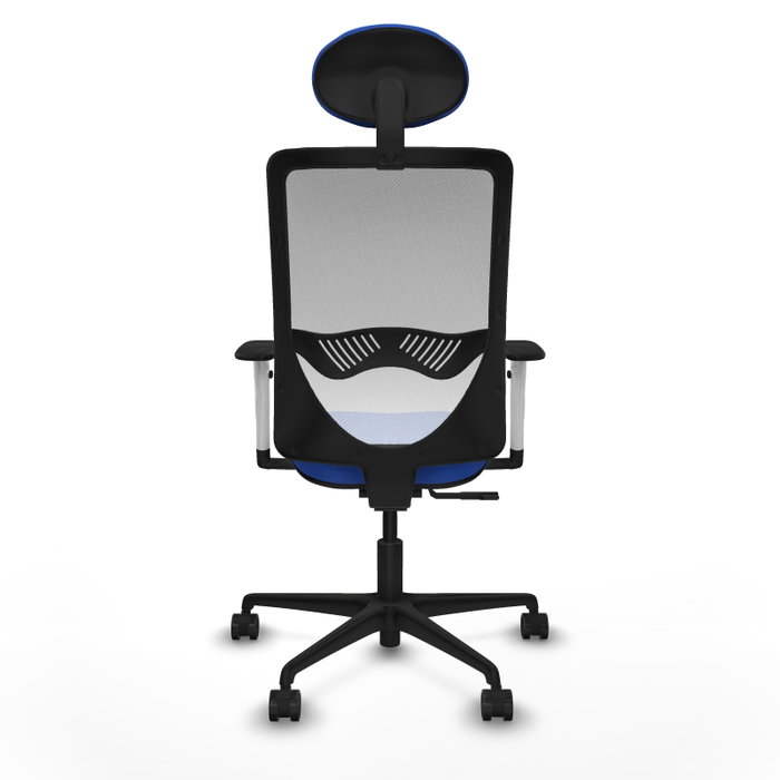PIQUERAS Y CRESPO Silla de oficina Zulema con mecanismo Sincro, Azul y Blanco PIQUERAS Y CRESPO Silla de oficina Zulema con mecanismo Sincro, Azul y Blanco