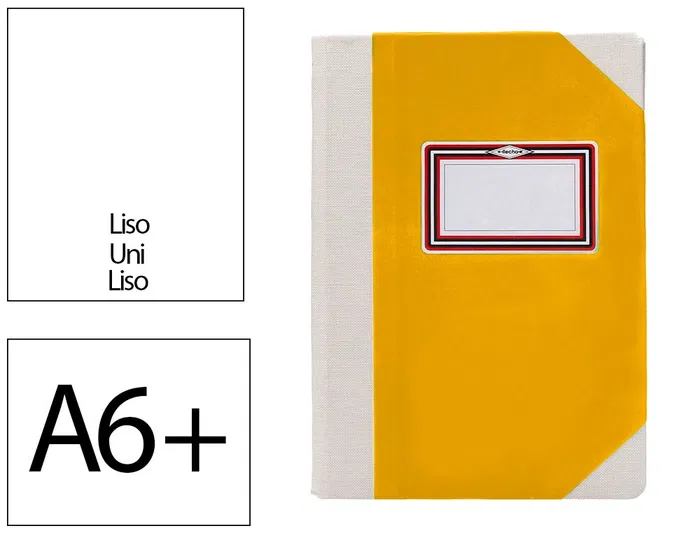 Fernandes Libro Cartone Cosido Din A6+ Liso 50 Hojas 100 Gr Amarillo Fernandes Libro Cartone Cosido Din A6+ Liso 50 Hojas 100 Gr Amarillo
