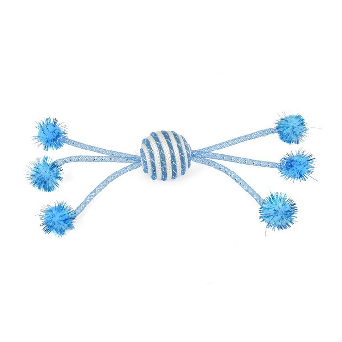 Nayeco Pelota con Pompones Azul (Pack de 3 unidades) Nayeco Pelota con Pompones Azul (Pack de 3 unidades)