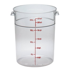 CAMBRO Recipiente redondo 20,8 L Transparente