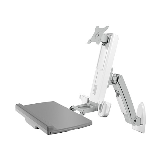 ICY BOX IB-MS600-W Estación de trabajo sit-stand con soporte de pared