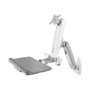 ICY BOX IB-MS600-W Estación de trabajo sit-stand con soporte de pared