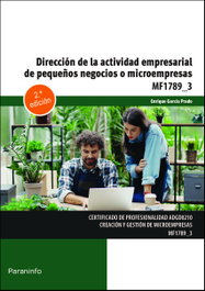 Dirección de la actividad empresarial de pequeños negocios o microempresas, Enrique García Prado - PARANINFO