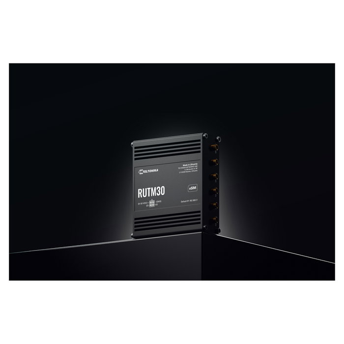 Teltonika RUTM30 Router 5G/4G Dual SIM eSIM Dual-Band Wi-Fi 5 (802.11ac) Gigabit Ethernet Negro para Pared/Rack Teltonika RUTM30 Router 5G/4G Dual SIM eSIM Dual-Band Wi-Fi 5 (802.11ac) Gigabit Ethernet Negro para Pared/Rack