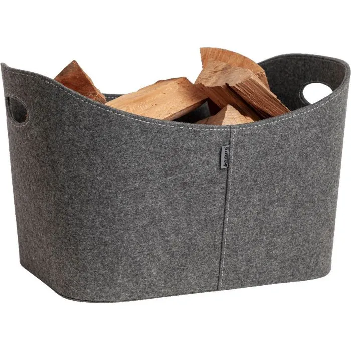 Aduro Cesta para leña Baseline 55x45x30 cm Fieltro con asas