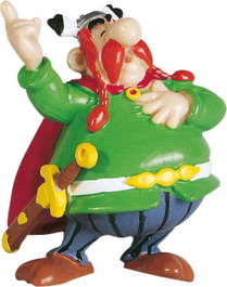 Plastoy Minifigura Astérix el Galo Abraracourcix el Jefe 6 cm