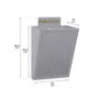 Arregui Cesta de publicidad E2302, acero, plata, 22 x 19 x 35,5 cm
