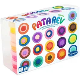 Sentosphere Patarev - Plastilina autoendurecible, Set de 15 botes de 18 g, Varios colores, Para mayores de 8 años