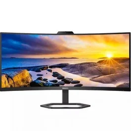 Philips 34E1C5600HE Monitor Profesional Ultrapanorámico Curvo 34" WQHD Webcam USB-C Negro